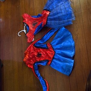 Spidy spider man girls Hero Kids Costume - Red and Blue